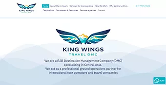 Разработка корпоративного сайта туроператора «King Wings»