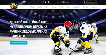 Разработка корпоративного сайта для хоккейного клуба «Медведи»